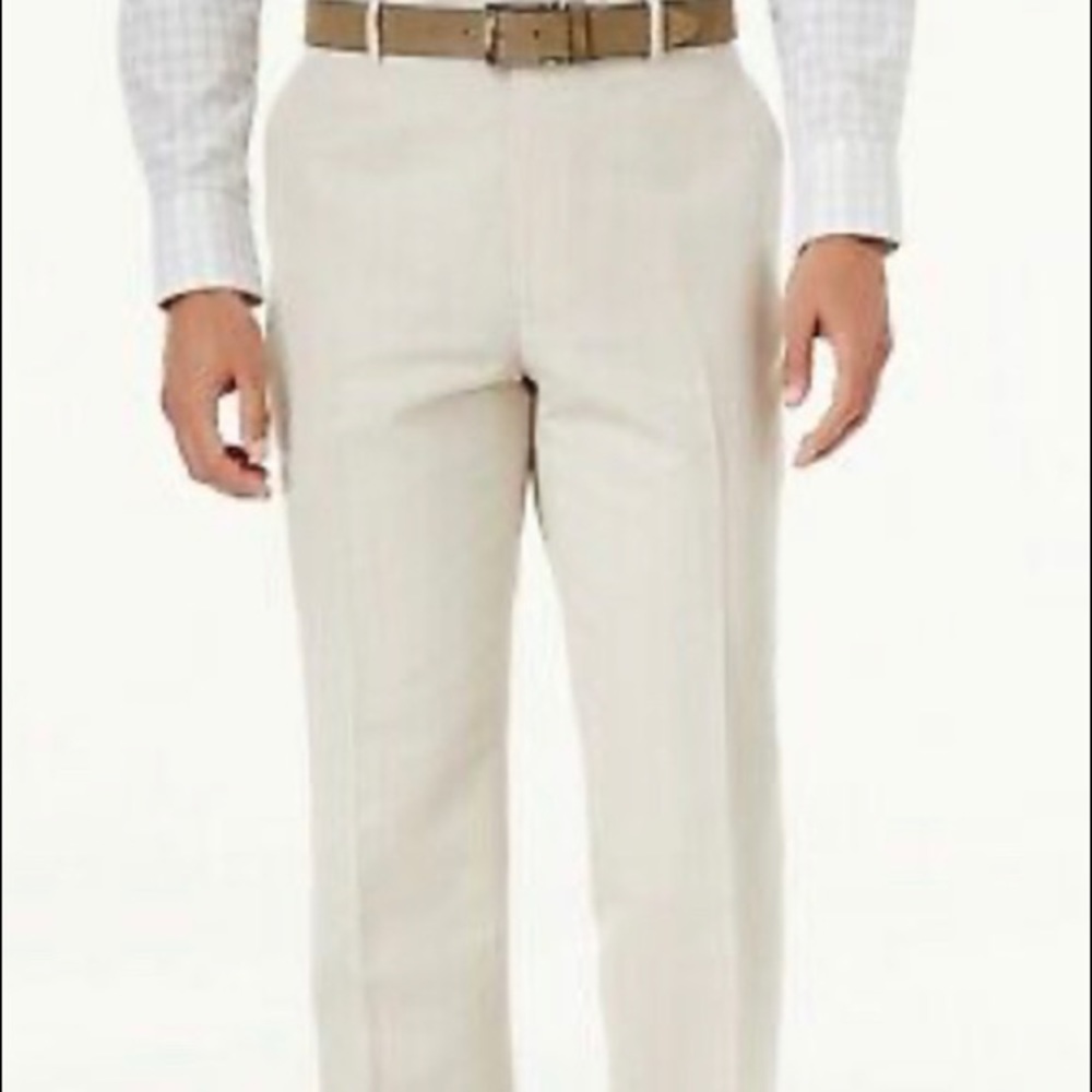 I.N.C 30w 30l Standard Fit Oatmeal Linen Pants